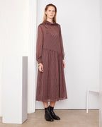 Robe Adria - Lie De Vin/Bordeaux/Écru - Femme