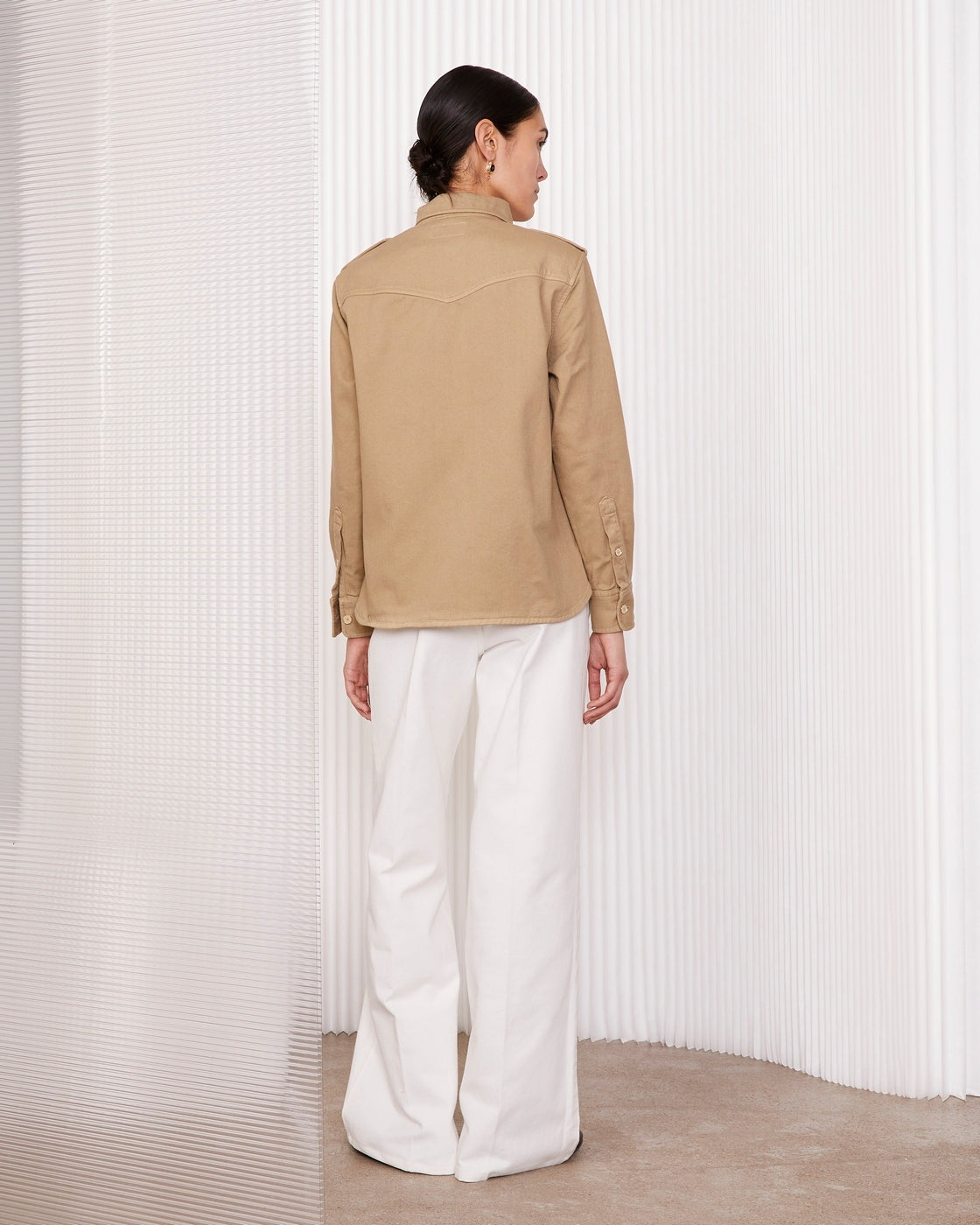 Surchemise Corina - Beige - Femme