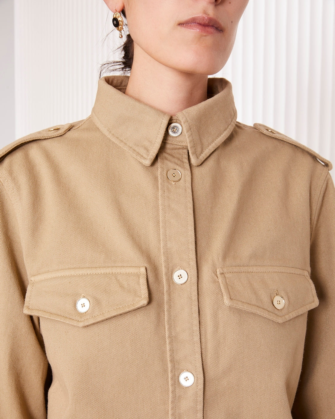 Surchemise Corina - Beige - Femme