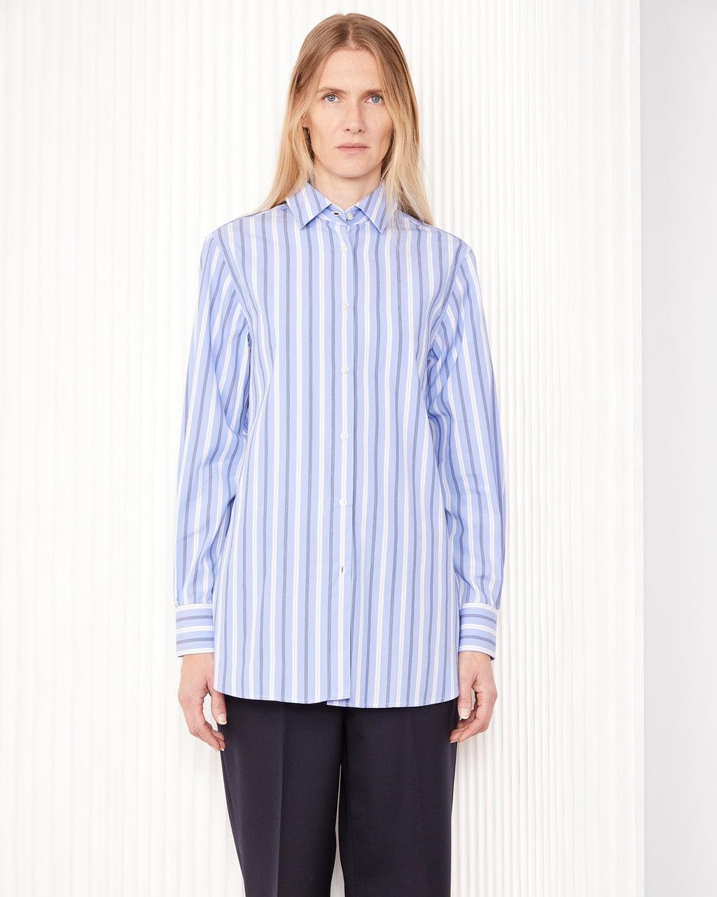 Chemise Elzi - Bleu/Blanc/Bleu Marine - Femme