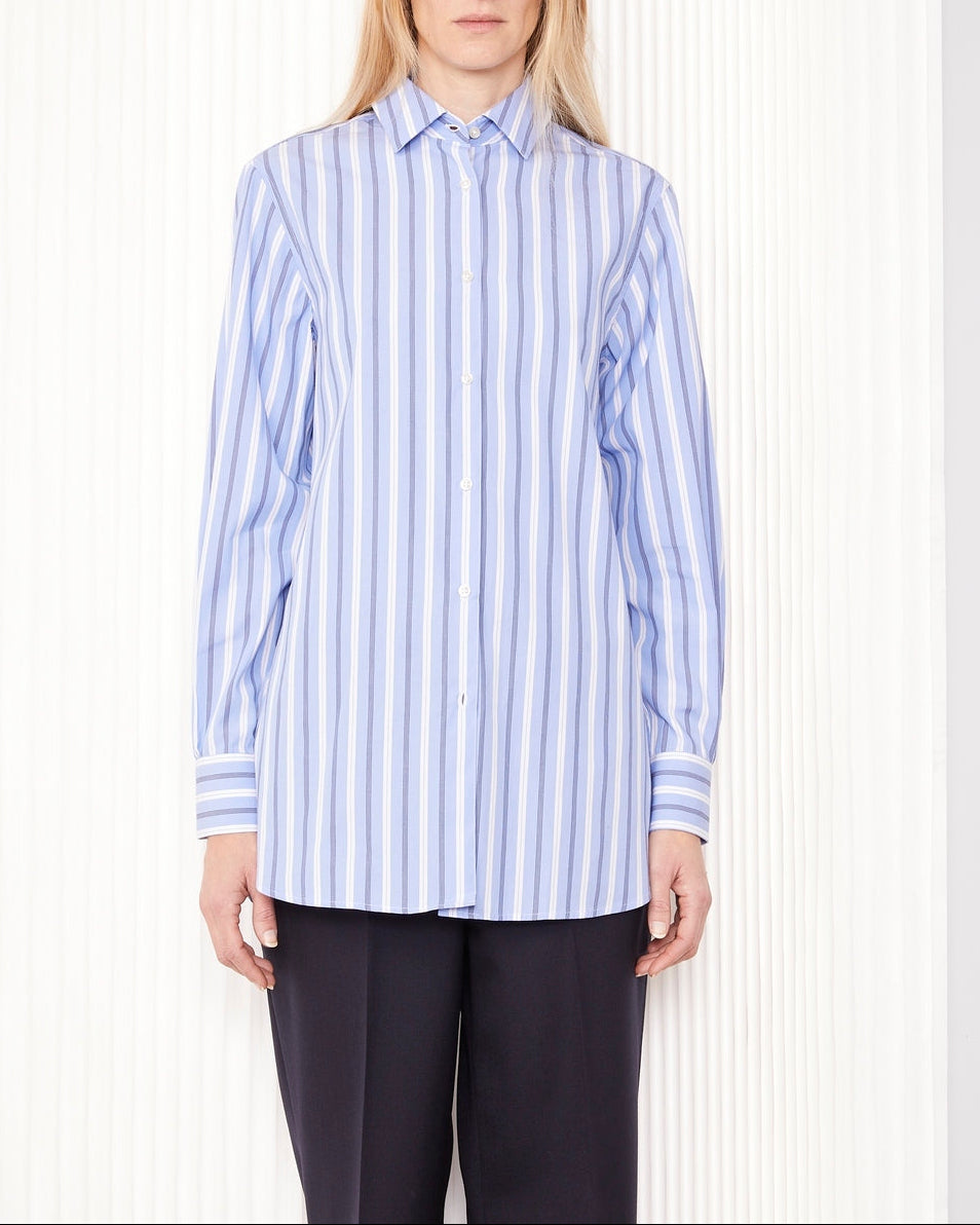 Chemise Elzi - Bleu/Blanc/Bleu Marine - Femme