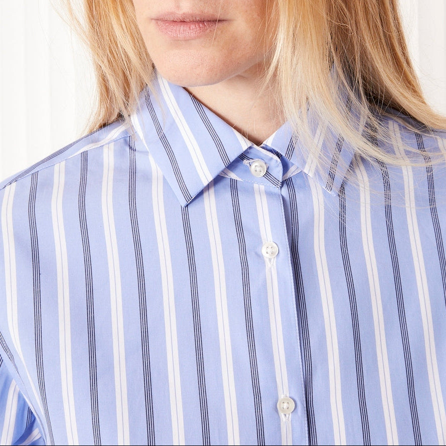 Chemise Elzi - Bleu/Blanc/Bleu Marine - Femme