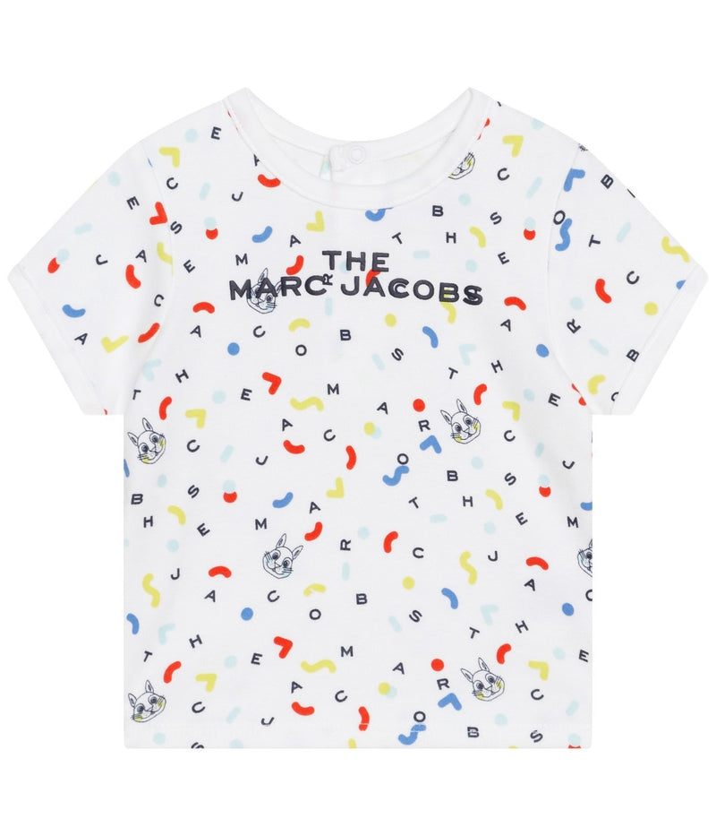 Ensemble T-Shirt+Short - Blanc Bleu - Bebe Unisexe - The Marc Jacobs