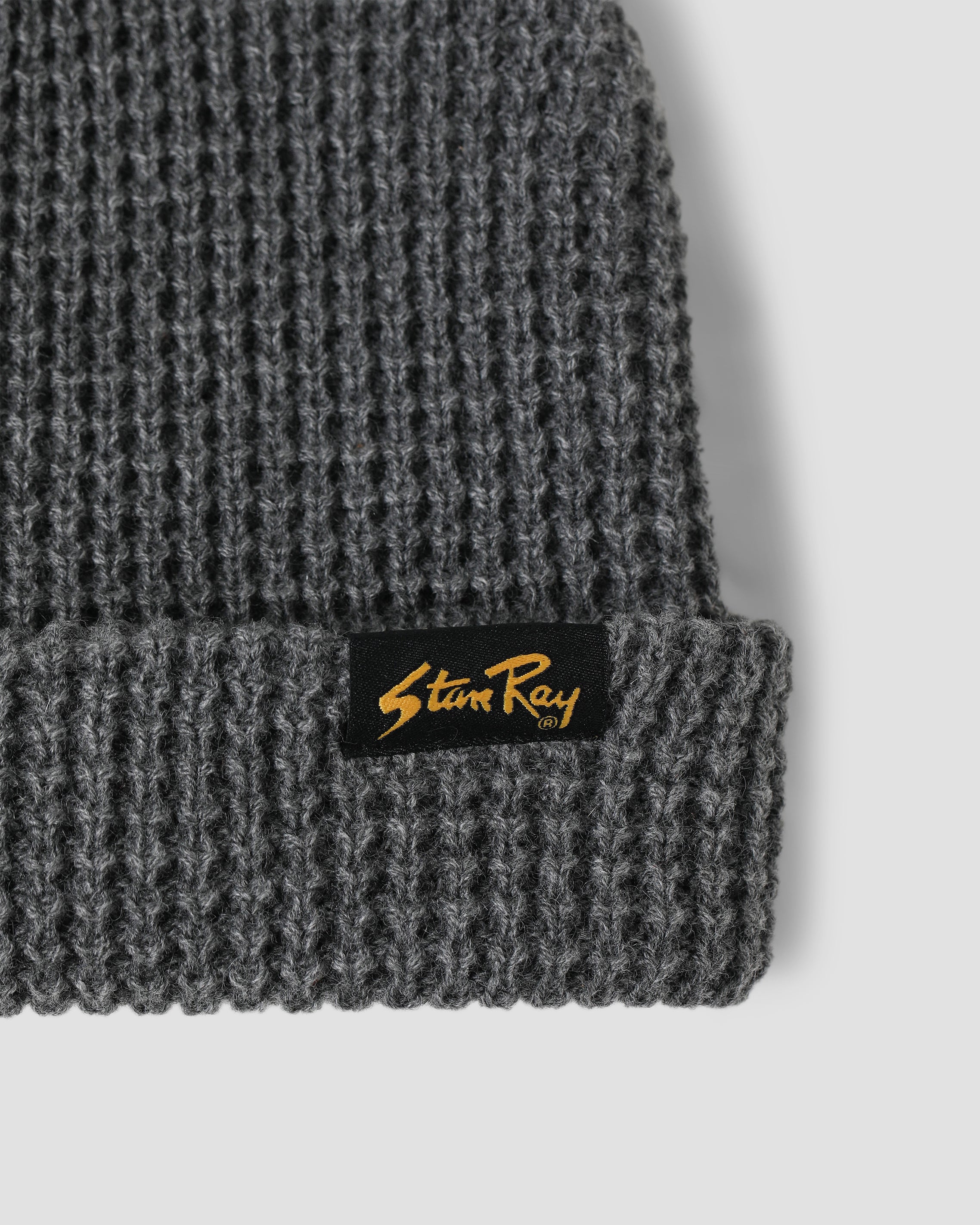 Waffle Beanie - Charcoal