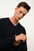 Pull Col V - Walt - Navy