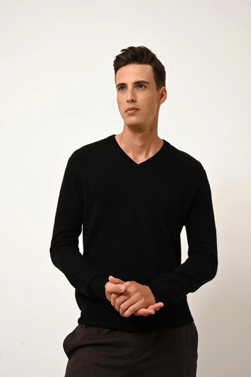 Pull Col V - Walt - Noir