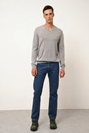 Pull Col V - Walt - Nuage Chiné