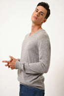 Pull Col V - Walt - Nuage Chiné