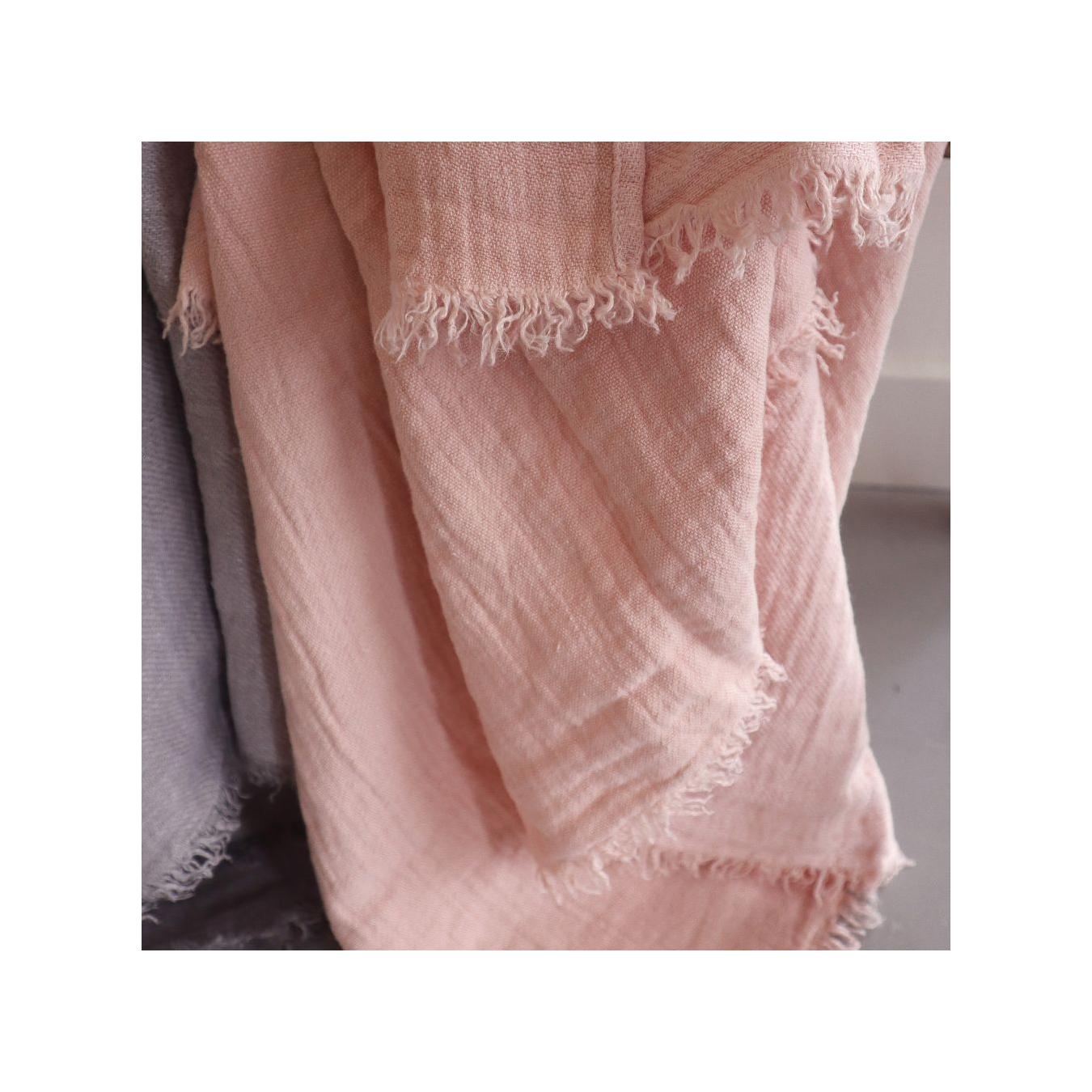 Plaid Frangé - Warmyup - Blush
