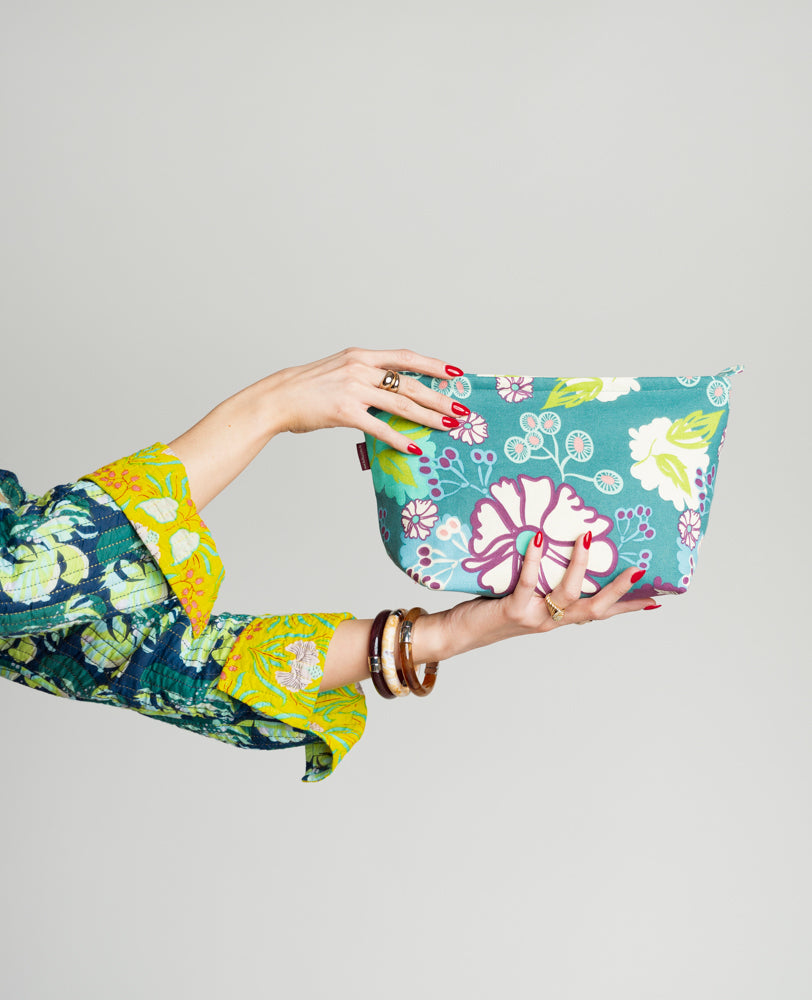 Wash Bag - Cosmos teal