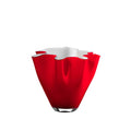 Wave - Vase - H24 Cm Ø28 Cm - Opale/Rouge