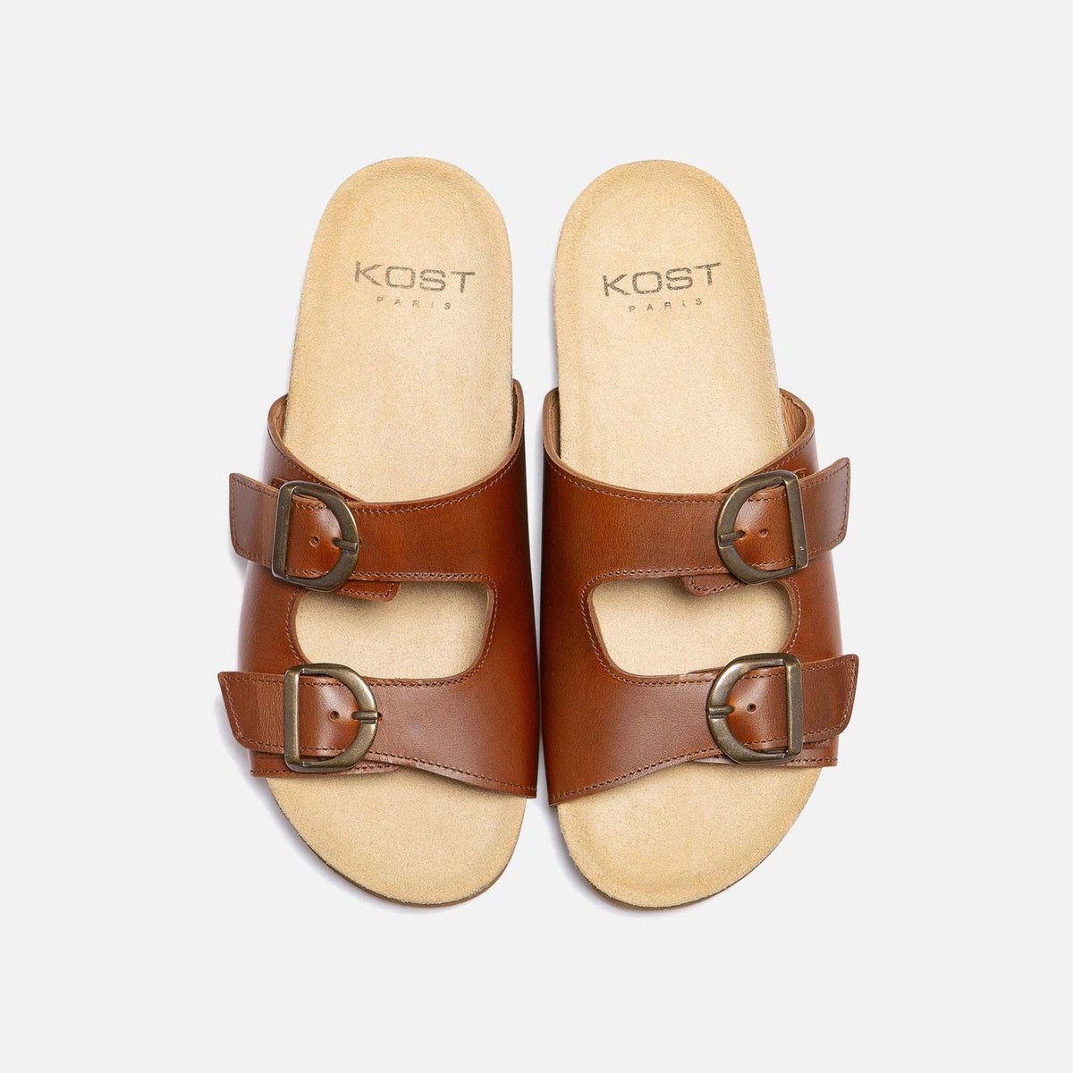 Mule Wave F Pl - Cognac