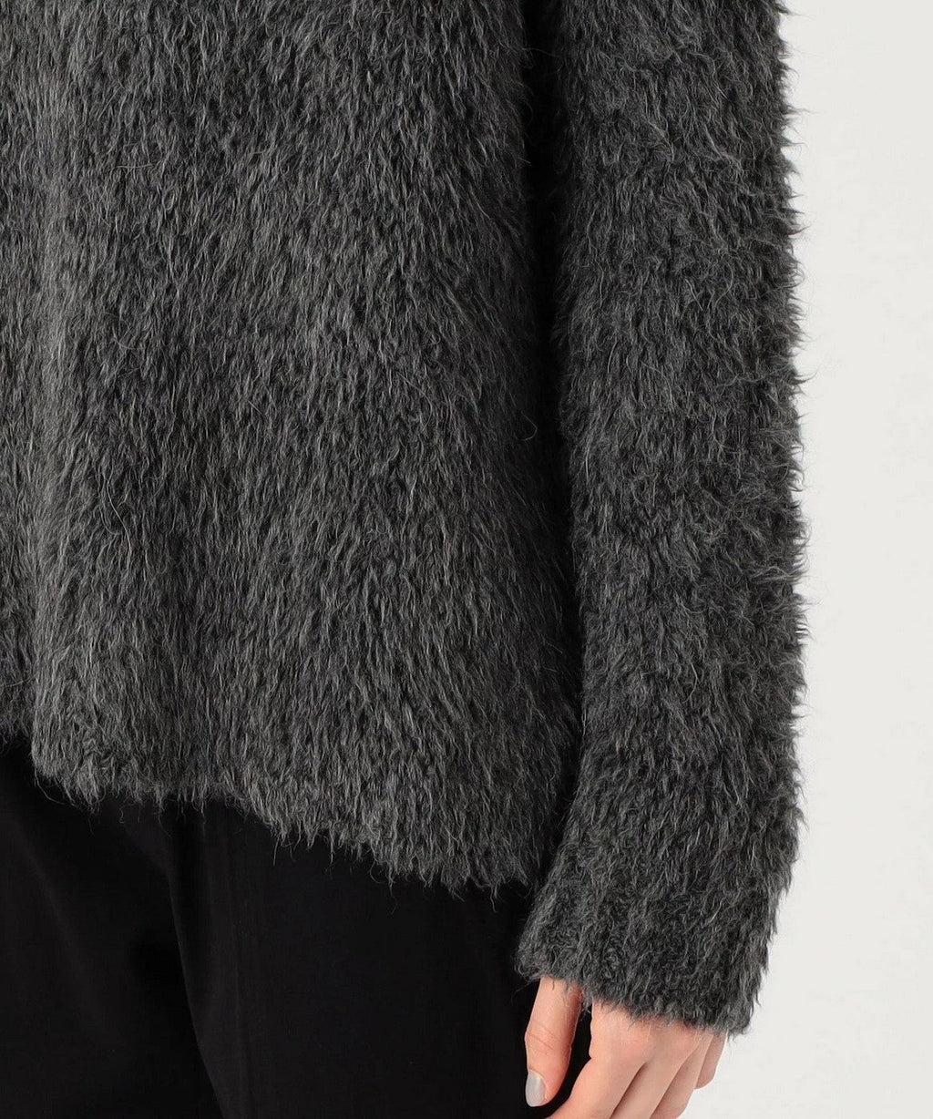 James Perse - Sudadera con capucha de lana sherpa - Antracita - Mujer