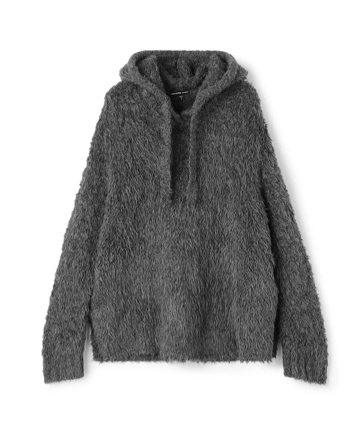 James Perse - Sudadera con capucha de lana sherpa - Antracita - Mujer