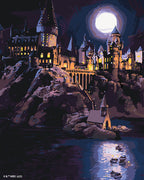 Peinture Par Numéros - Harry Potter - Château De Poudlard La Nuit