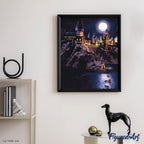 Peinture Par Numéros - Harry Potter - Château De Poudlard La Nuit
