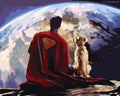 Peinture Par Numéros - Superman Et Krypto