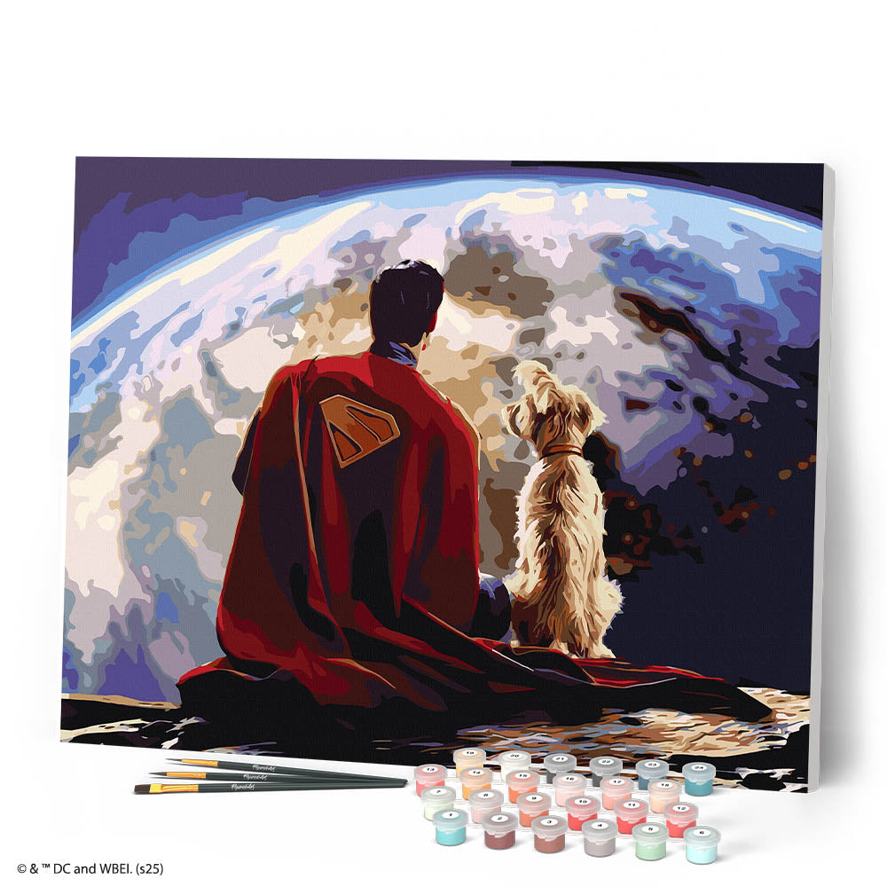 Peinture Par Numéros - Superman Et Krypto