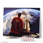 Peinture Par Numéros - Superman Et Krypto