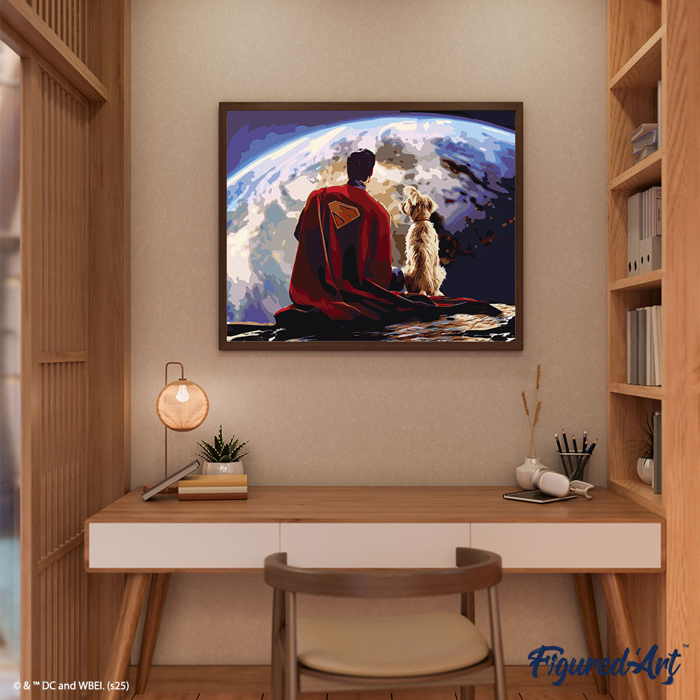 Peinture Par Numéros - Superman Et Krypto