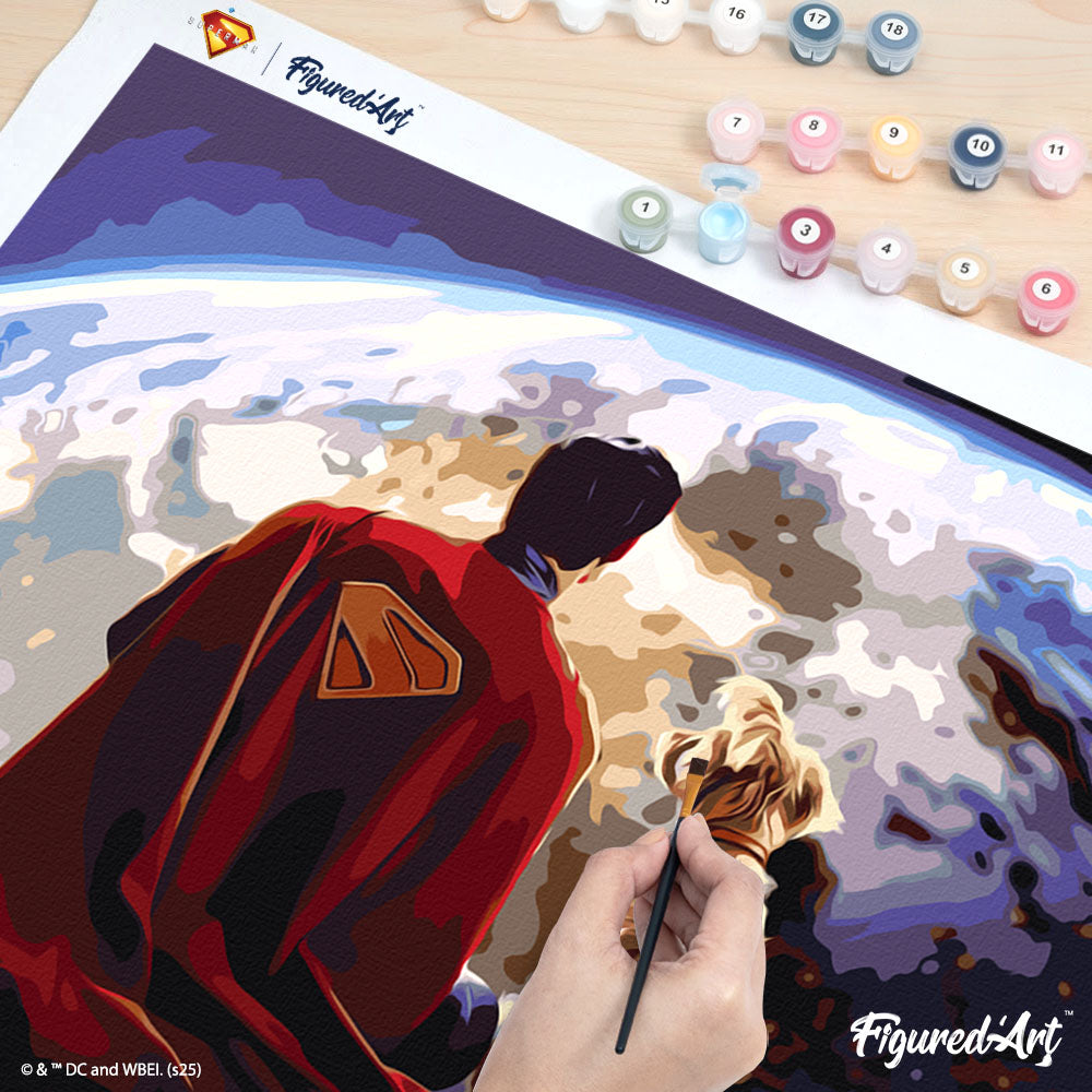 Peinture Par Numéros - Superman Et Krypto