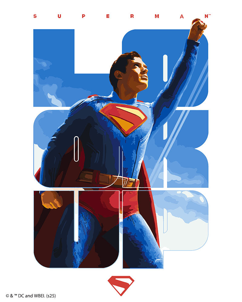 Paint By Numbers - Superman Looking Up Poster