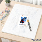 Paint By Numbers - Superman Looking Up Poster