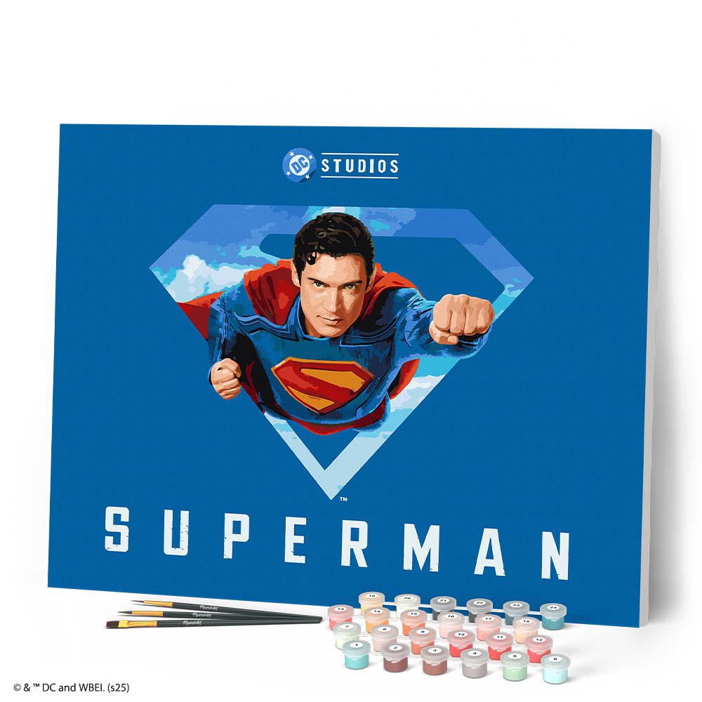 Peinture Par Numéros - Superman Avec Bouclier-S