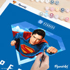 Peinture Par Numéros - Superman Avec Bouclier-S