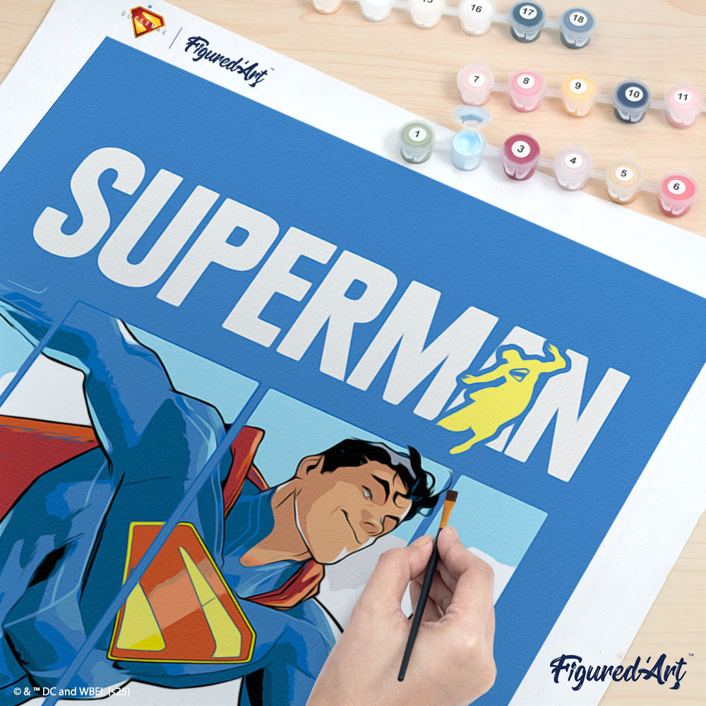 Peinture Par Numéros - Superman Courant