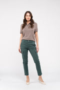 Pantalon Cargo Eucalyptus Gabardine - Vert Forêt - Femme