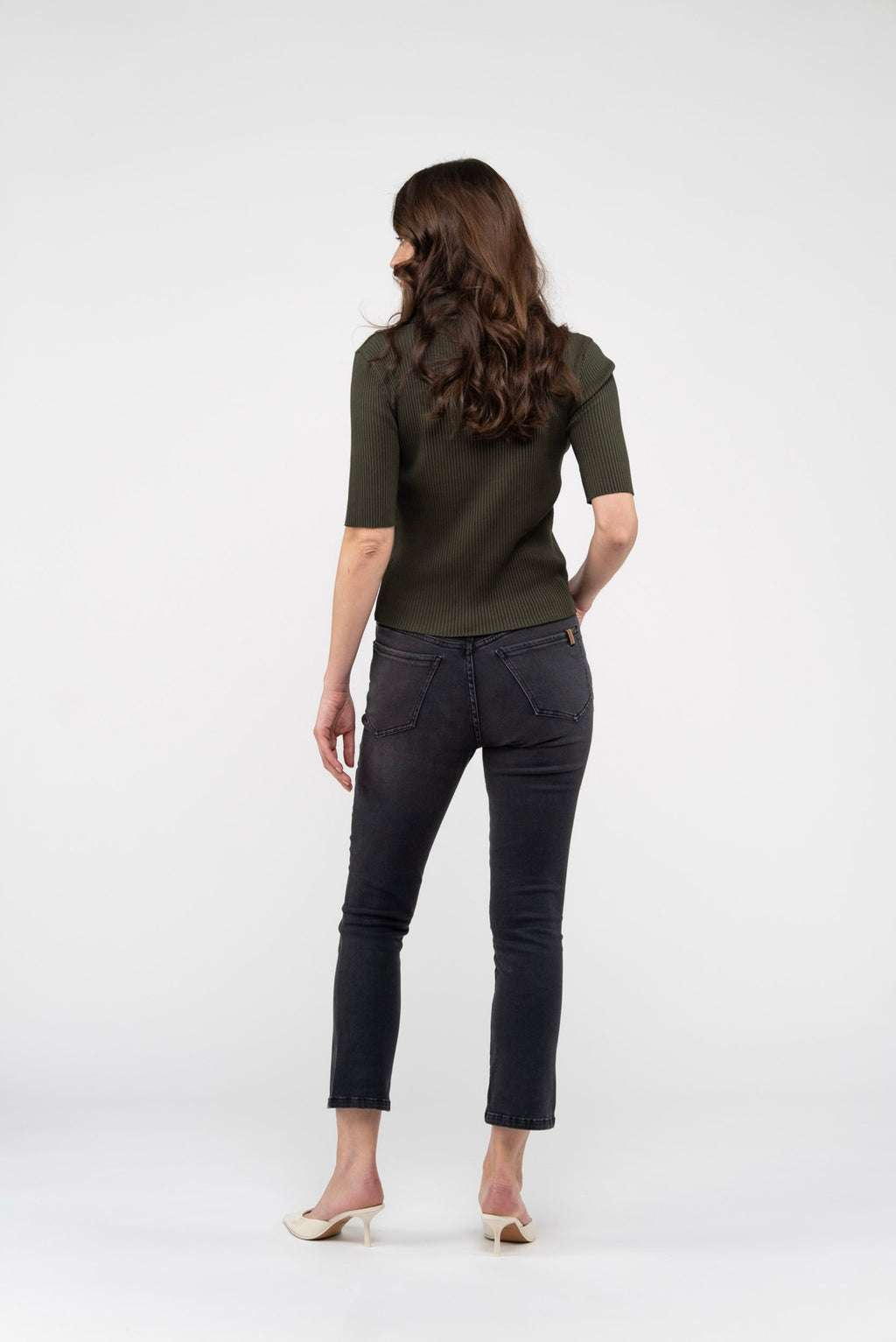 Pantalon Bootcut Court Nerium Cropped Bootcut - Gris - Femme