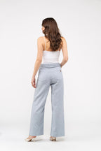 Pantalon Flare Silene Colored - Gris Perle - Femme