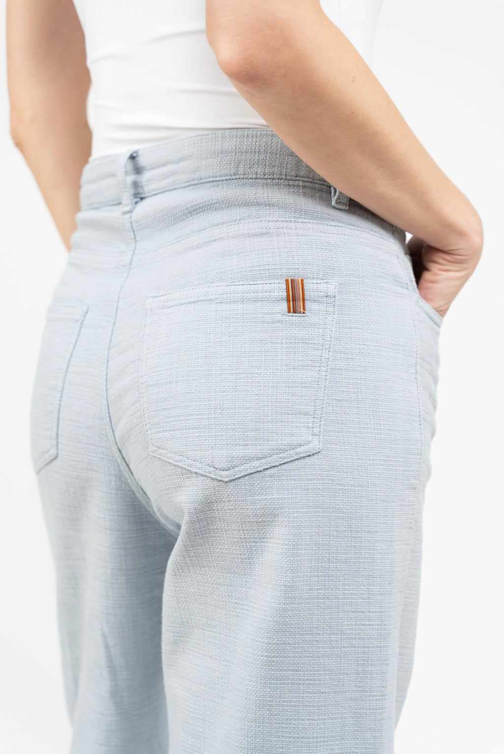 Pantalon Flare Silene Colored - Gris Perle - Femme