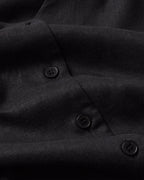 Blusa negra hemp Libelula sostenible  - silueta 2