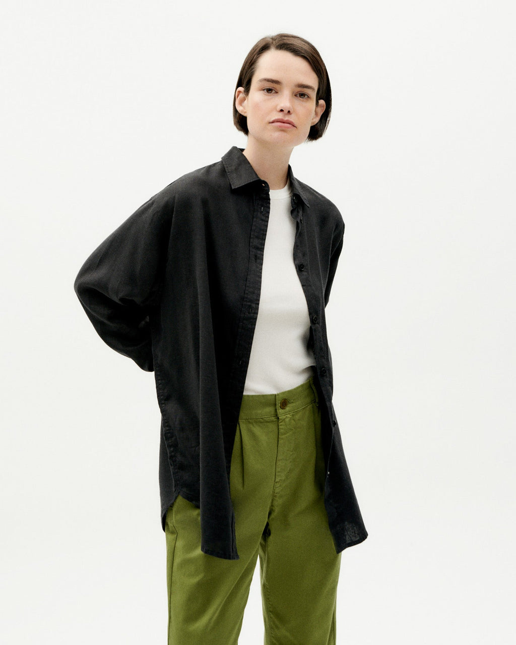 Chemisier Oversize Gia - Noir