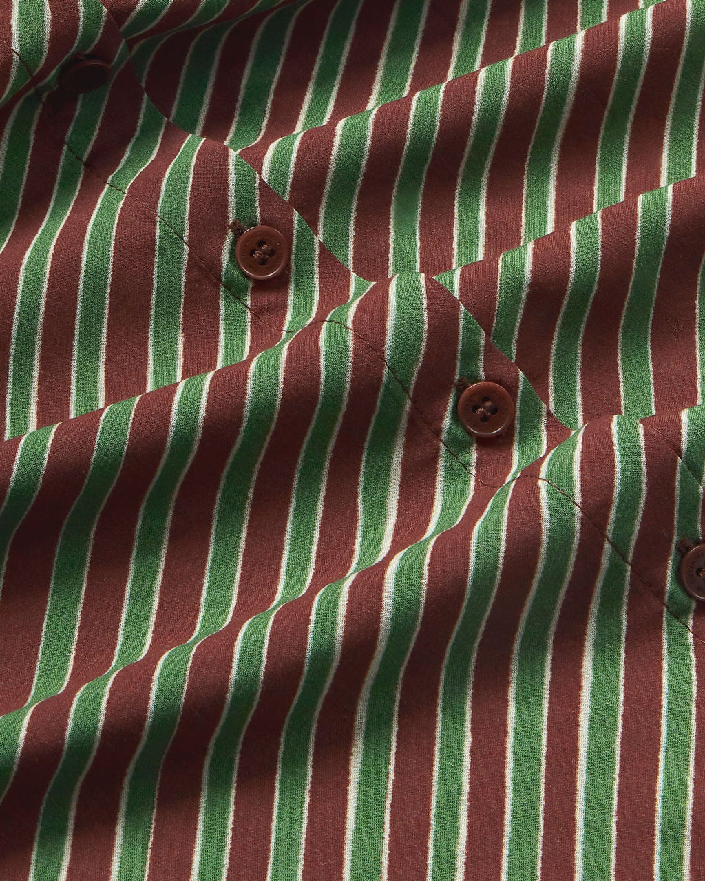 Blusa marrón stripes diagonal Kati sostenible-silueta-2