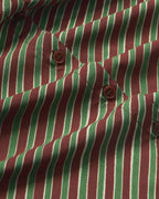 Blusa marrón stripes diagonal Kati sostenible-silueta-2
