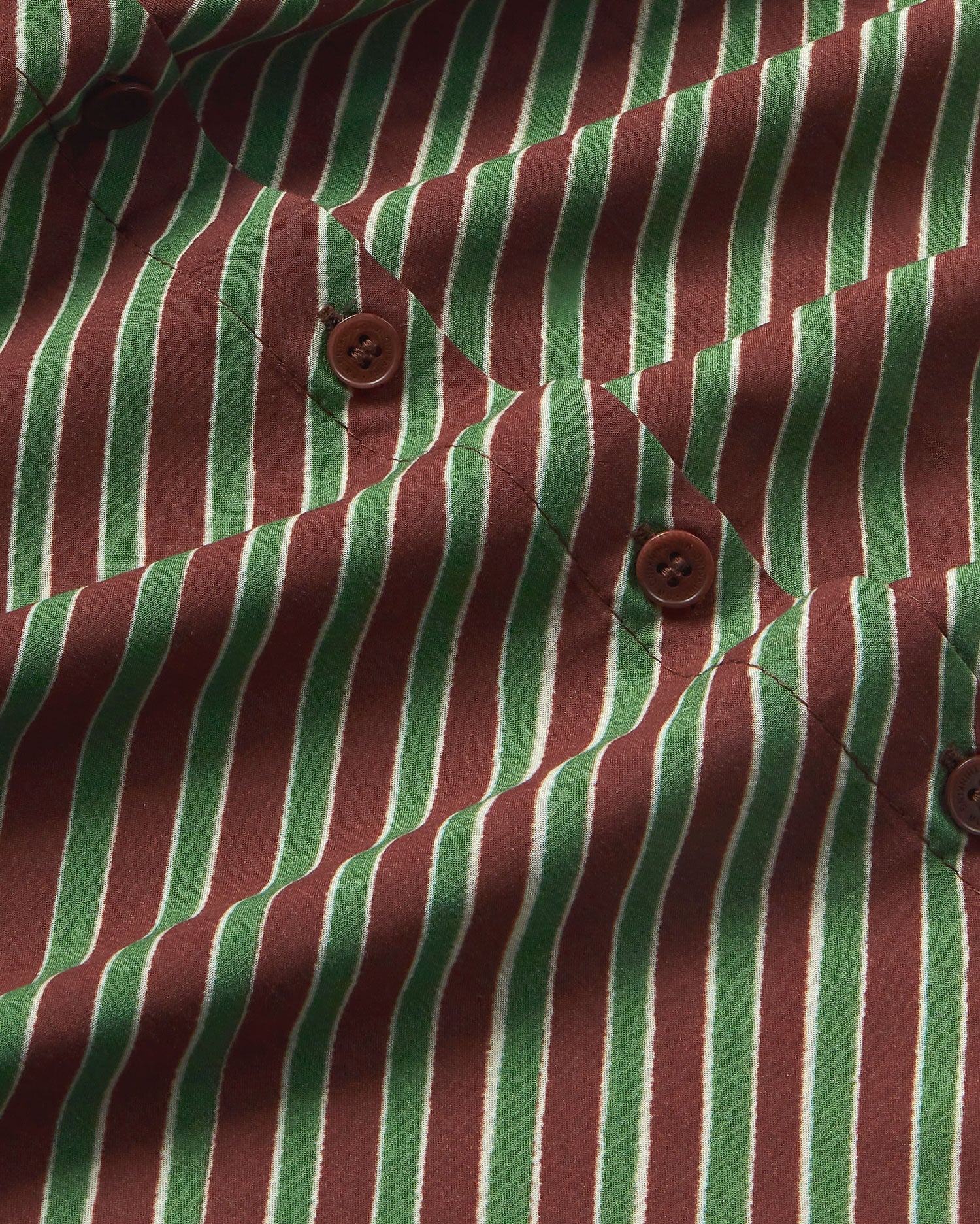 Blusa marrón stripes diagonal Kati sostenible-silueta-2