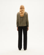 Blusa brown diagonal stripes Kati sostenible-3
