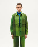 Sobrecamisa verde central blanket Norita sostenible-1