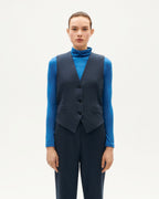 Chaleco azul dark Edith sostenible-1