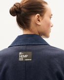 Sobrecamisa azul Zaha sostenible-5