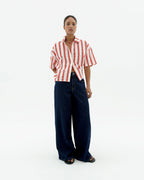 Blusa rayas rojas Anna sostenible-2
