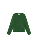 Blusa verde cupro Briana sostenible - silueta 1
