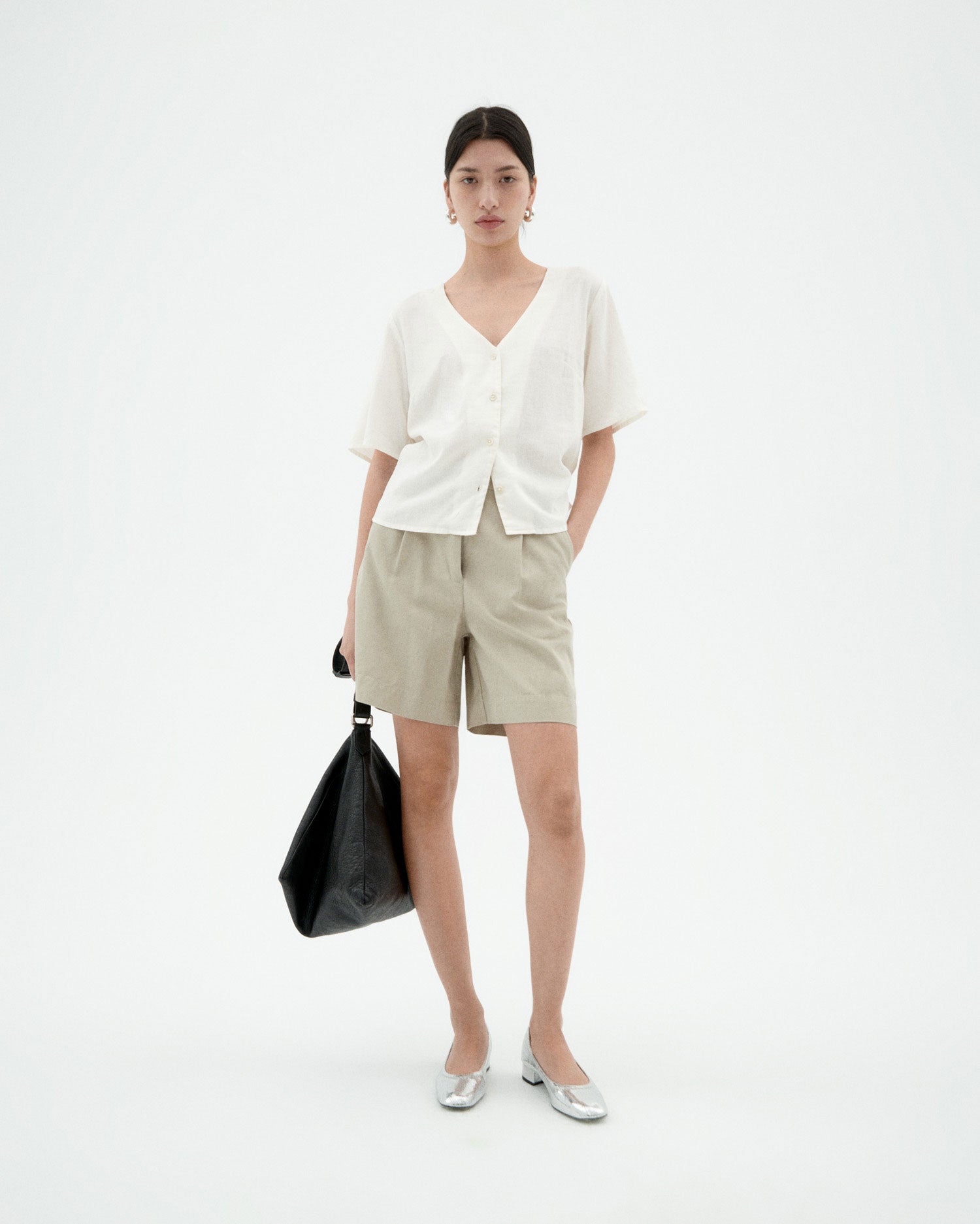Blusa blanca hemp Libelula sostenible-2