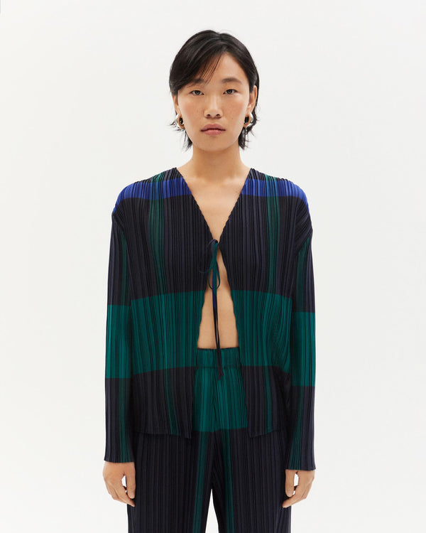 Blusa multicolor pleated Marina sostenible - 1
