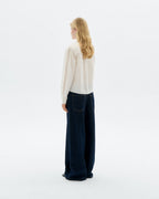 Blusa poplin blanca Duna sostenible - 4