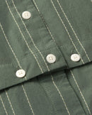 Blusa verde desmontable Nataly sostenible silueta - 2