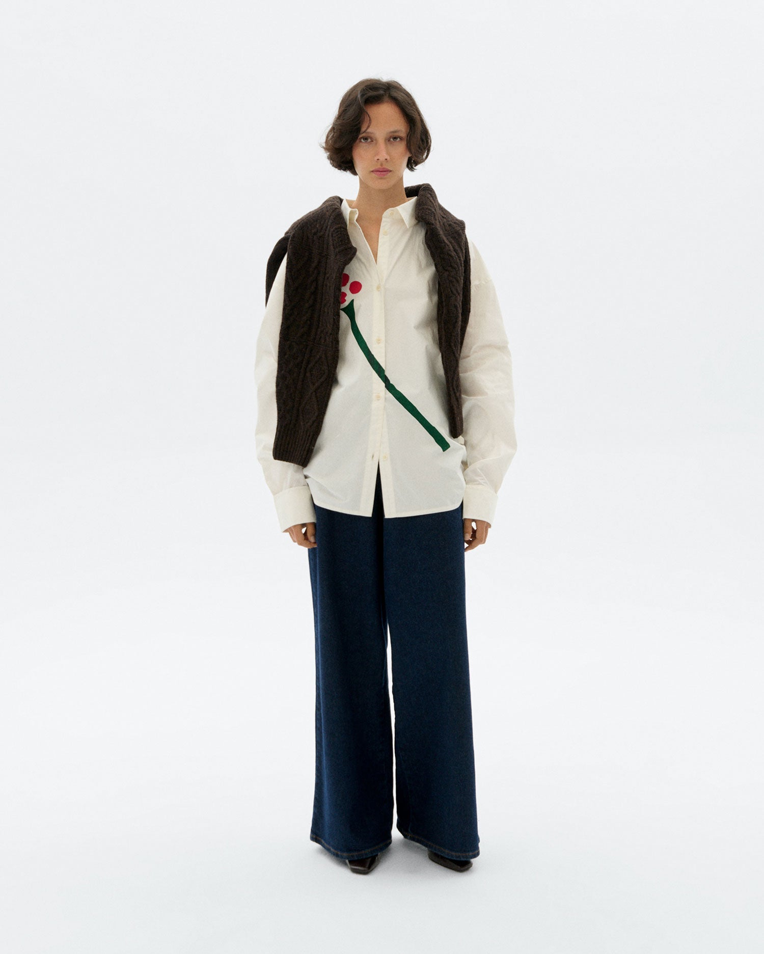 Blusa popelin flower Juana sostenible - 2